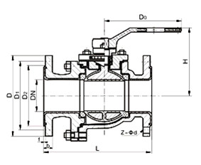 Q41F46/PO型全衬氟球阀