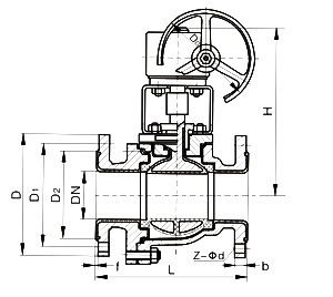 Q41F46/PO型全衬氟球阀