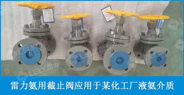雷力J41B氨用截止阀应用于广西某化工厂液氨、氨水介质